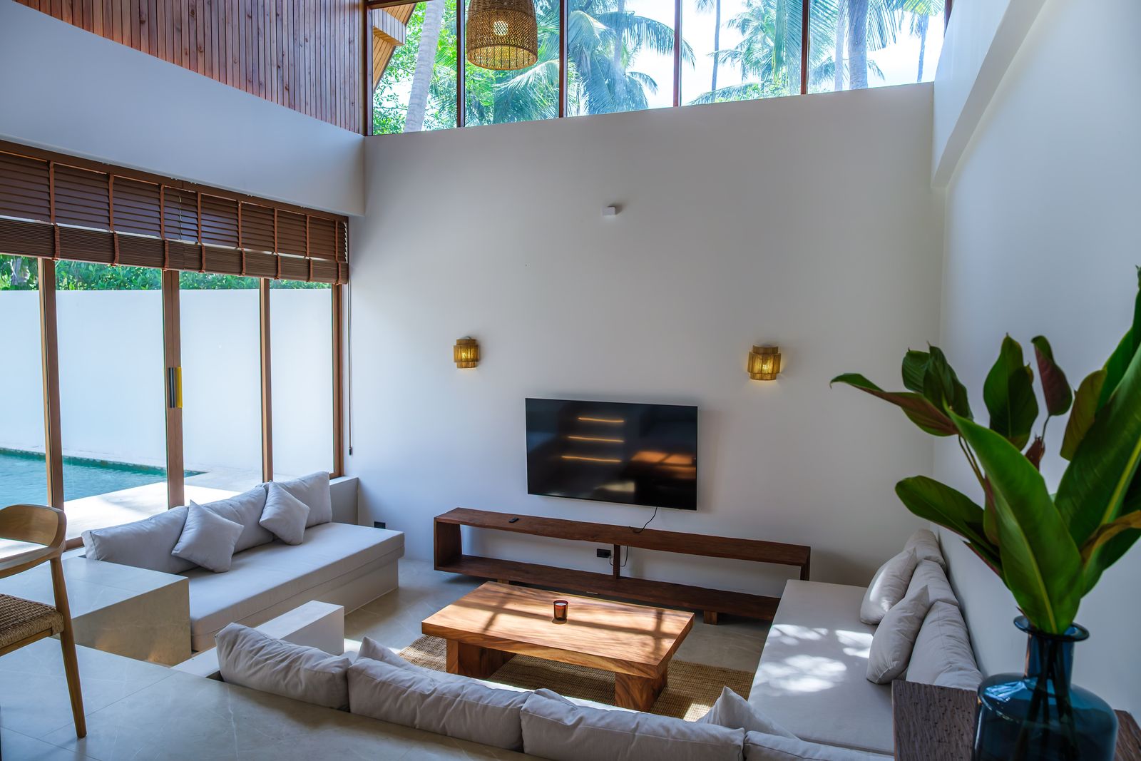 Double-height living room